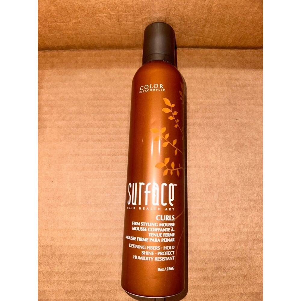 Surface Curls Firm Styling Mousse Color Vita-Complex Humidity Resistant hair